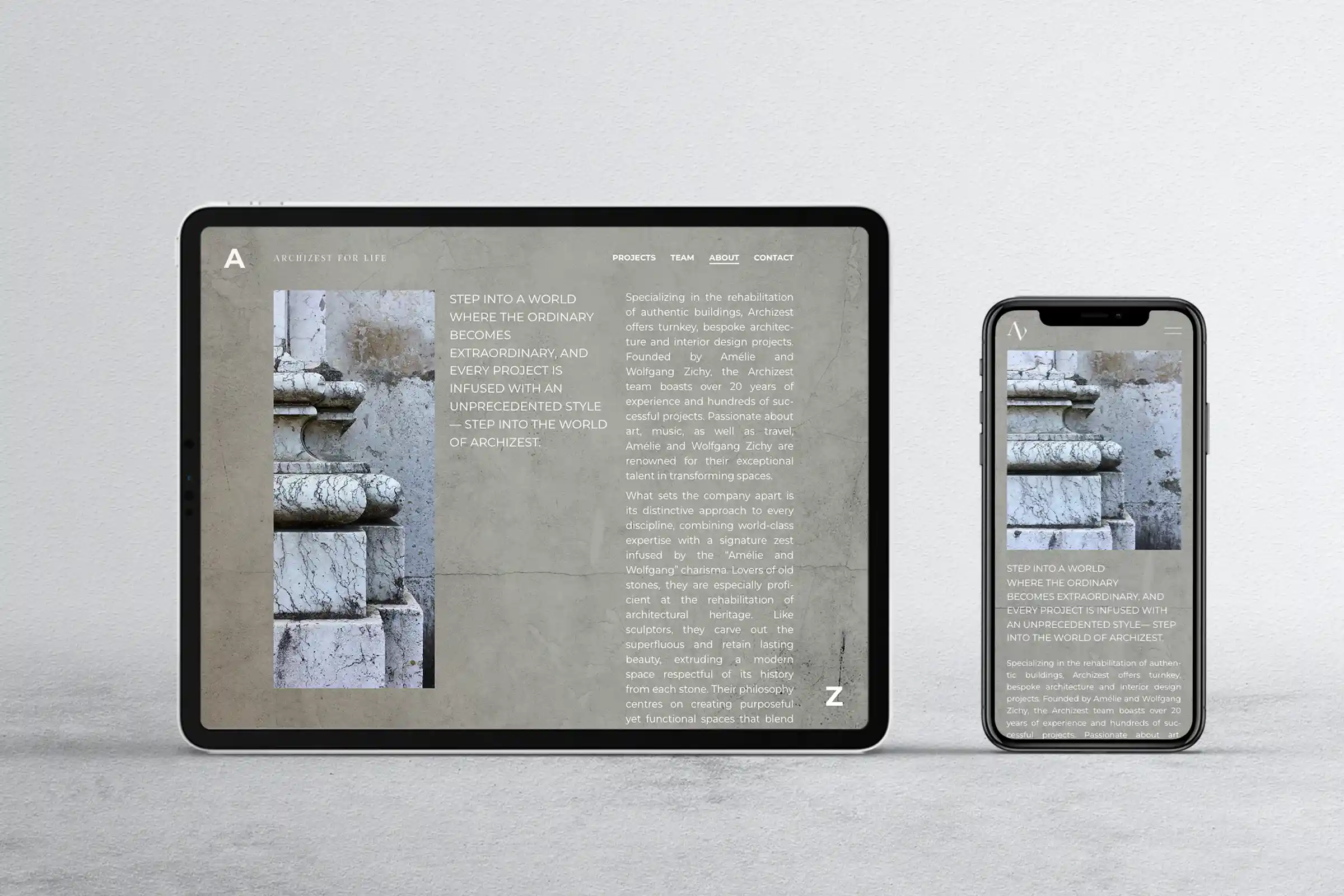 Archizest about page