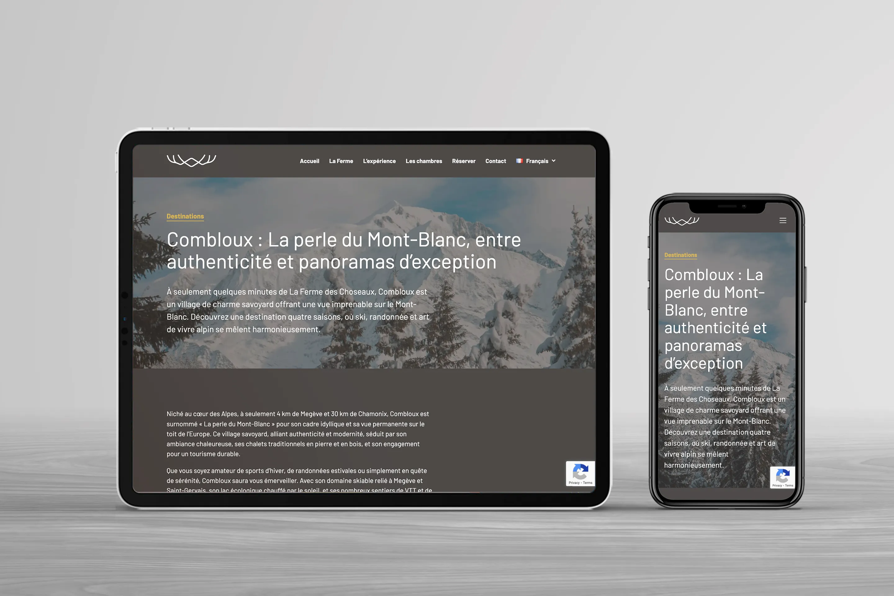 La Ferme des Choseaux destinations page