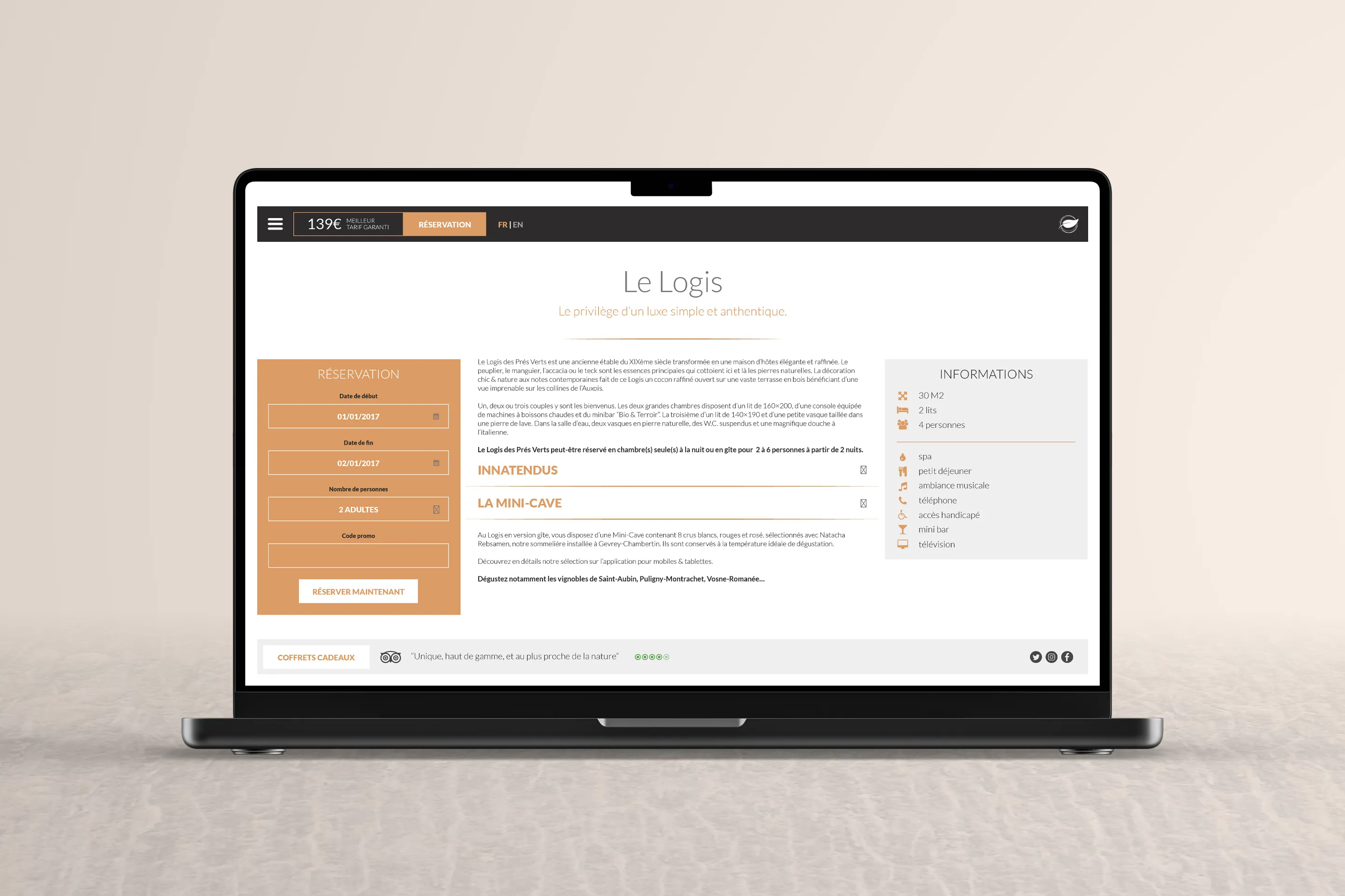 Le Domaine des Prés Verts room-2 page