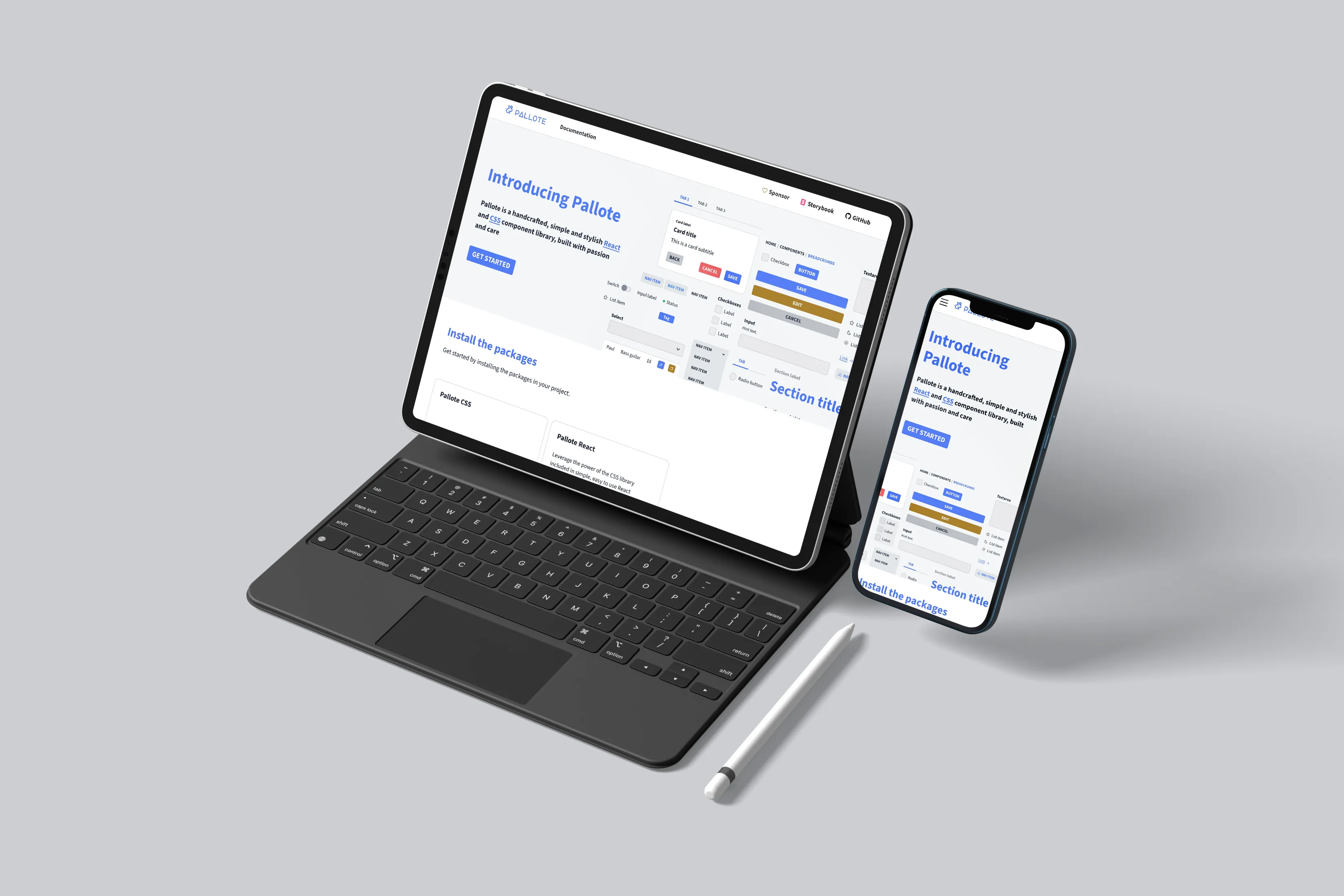 Cover for React component library