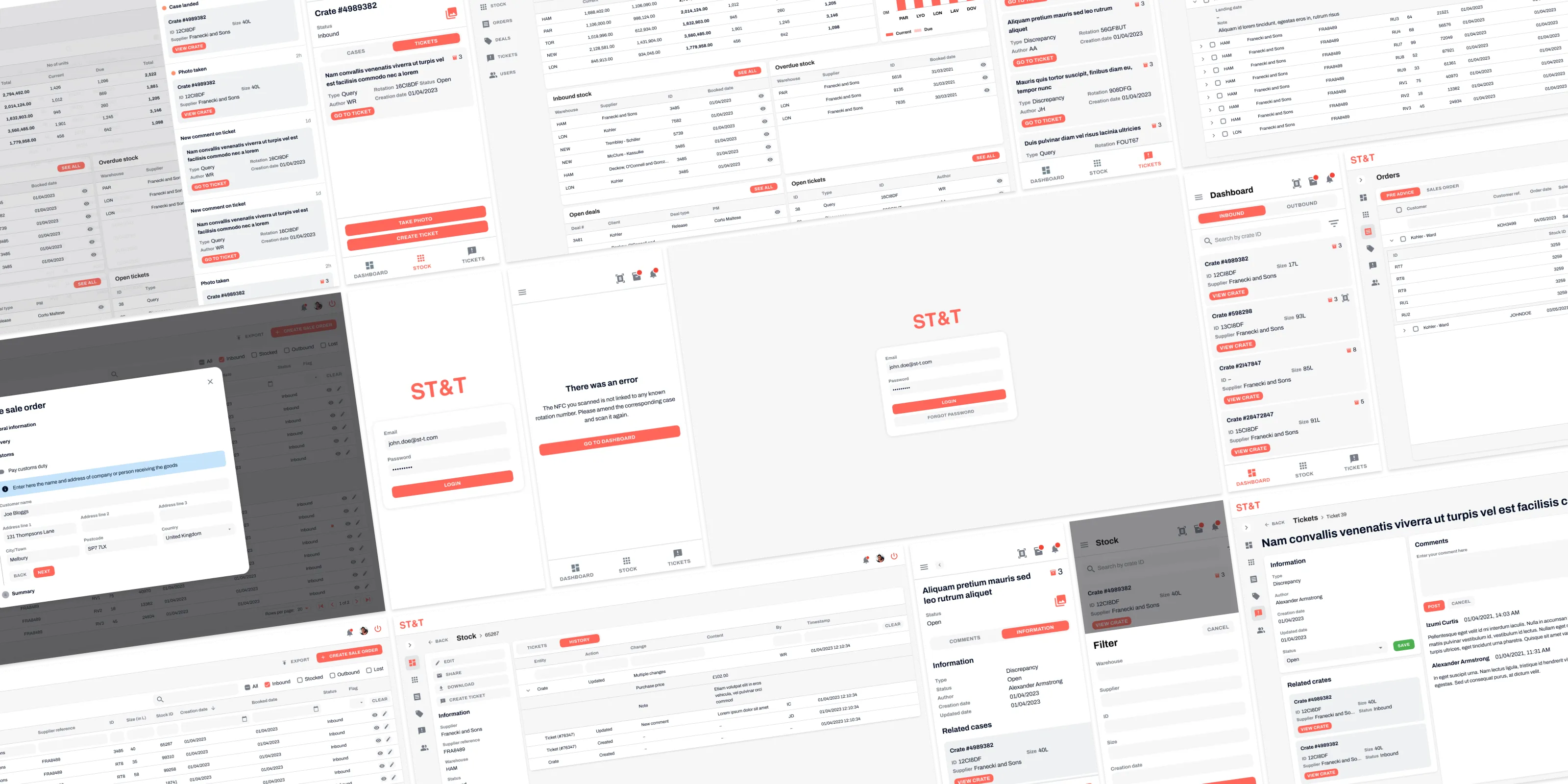 Patchwork of screens