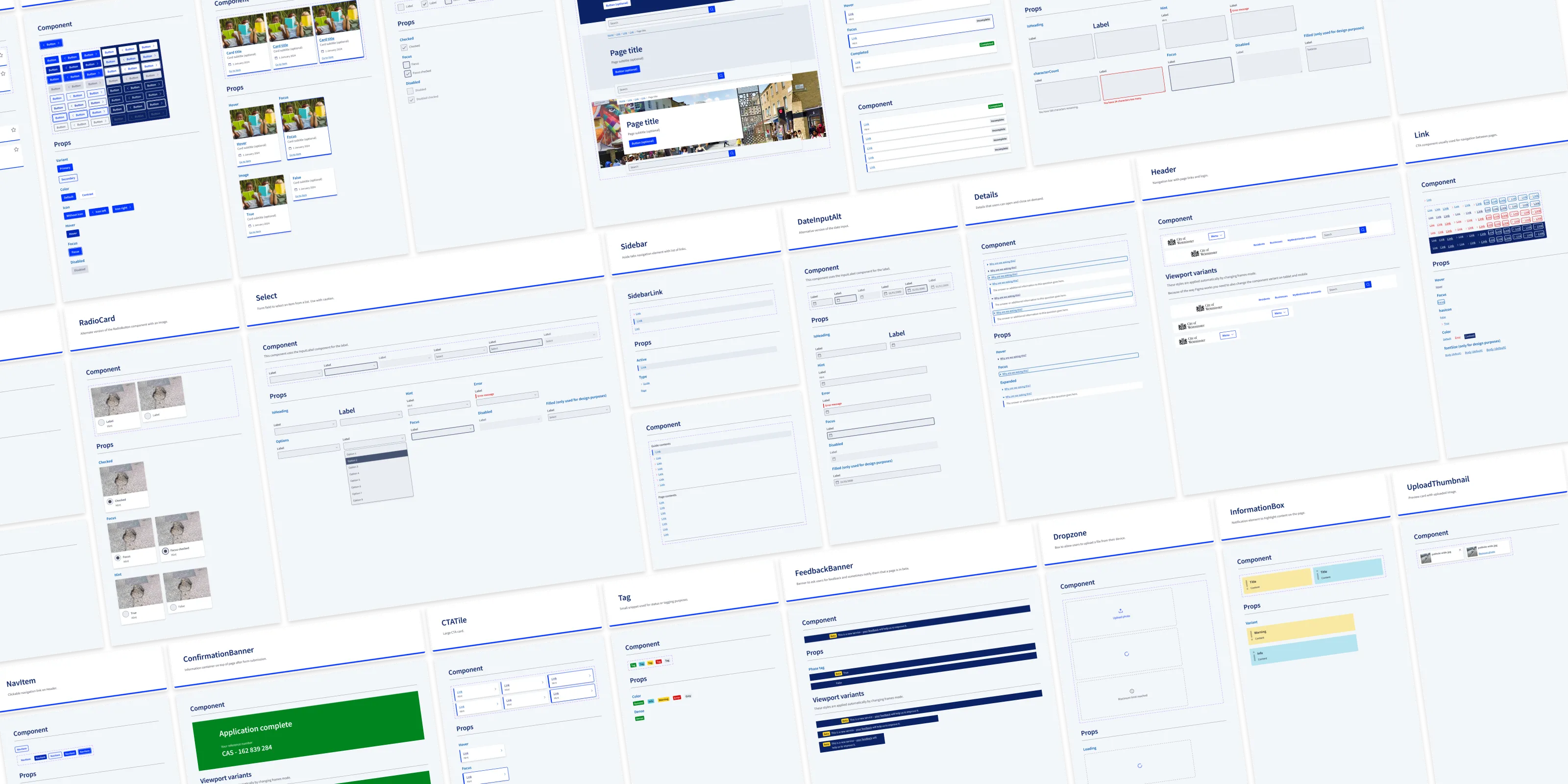Westminster Design System examples